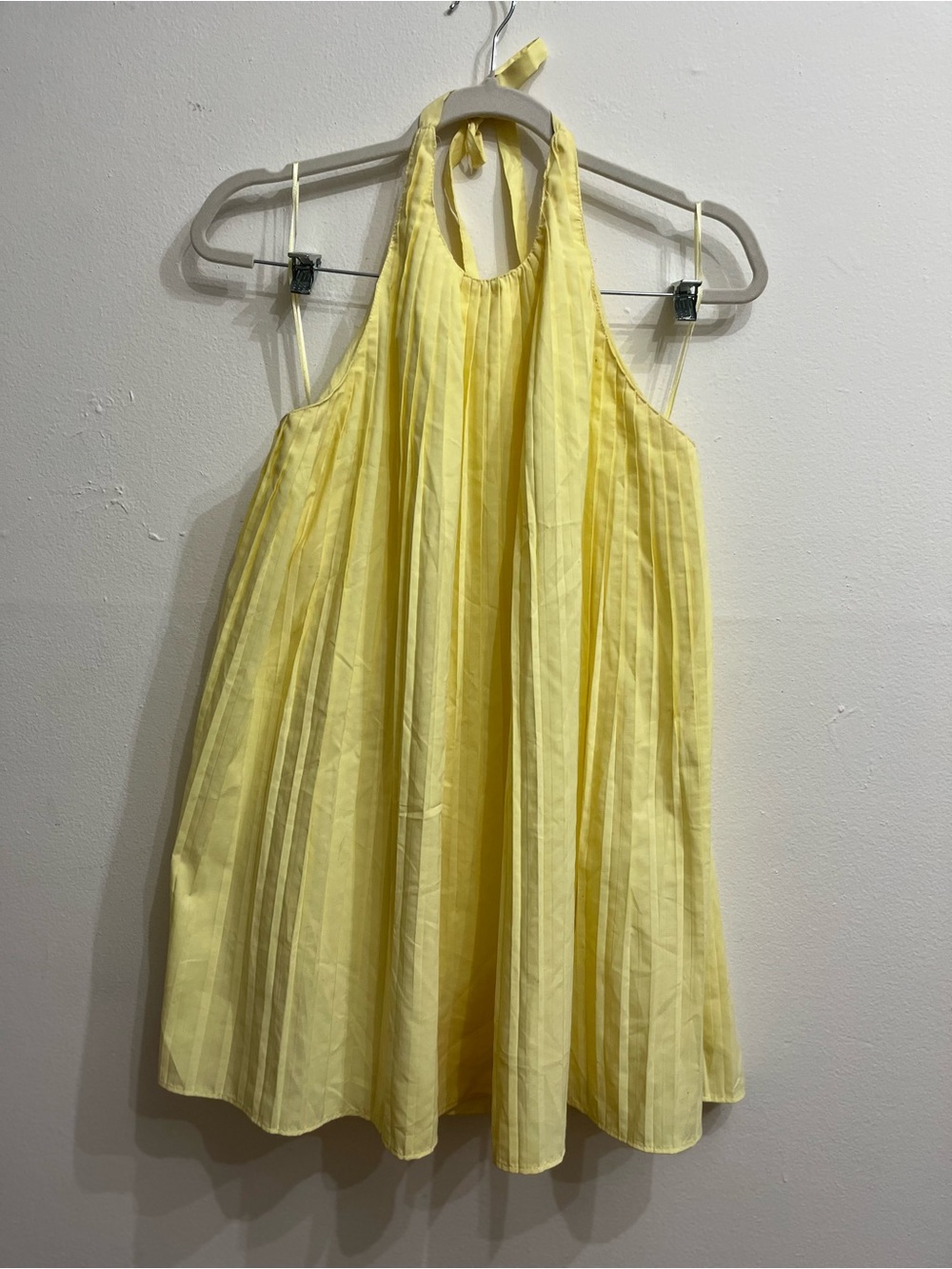 Girls' Yellow Halter Dress